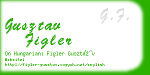 gusztav figler business card